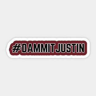 #DAMMITJUSTIN Sticker